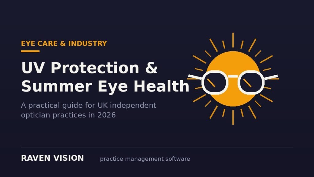 UV Protection and Summer Eye Health: A Practical Guide for UK Independent Optician Practices in 2026