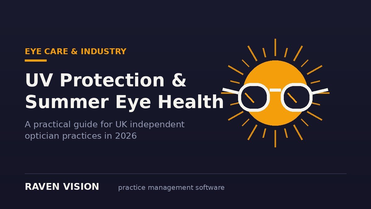 UV Protection and Summer Eye Health: A Practical Guide for UK Independent Optician Practices in 2026