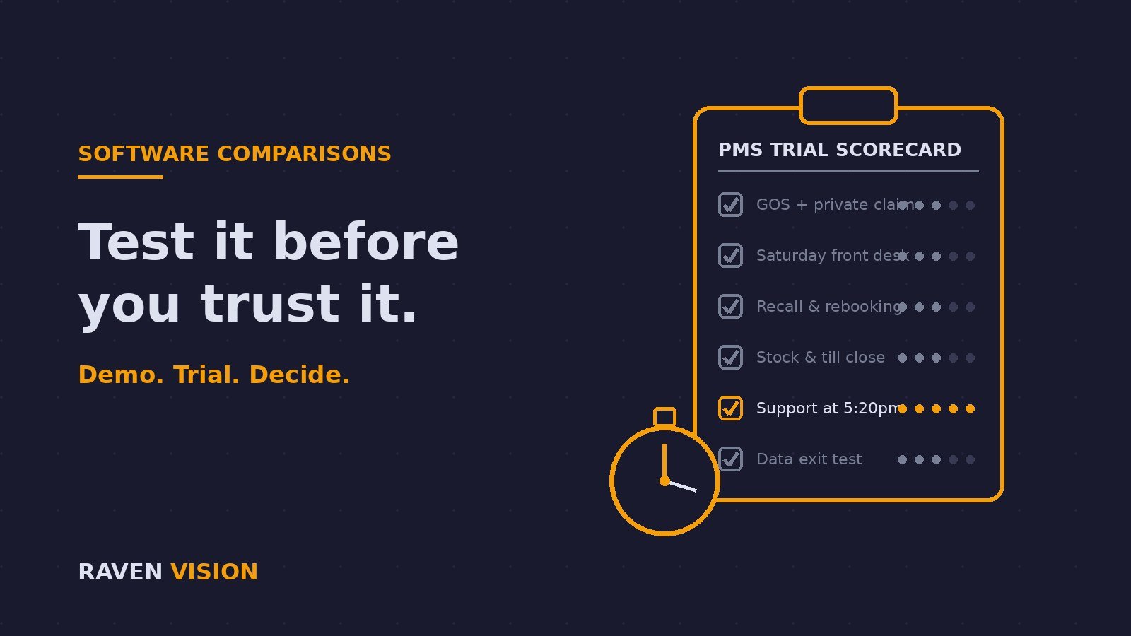 Free Trials and Demos: How UK Independent Opticians Should Test Practice Management Software Before Signing in 2026