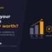 A rising three-year bar chart multiplied by a circled multiple symbol and an amber price tag on a navy background - how UK independent optician practices are valued in 2026.