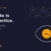 An eye with an amber clock face as its iris beneath a weekly rota grid, with a dotted line linking an empty Saturday cell to the clock, on a navy background - staff rota scheduling for UK independent optician practices.