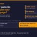 Infographic: can your patients actually use your booking page? Accessibility in patient-facing optician software. Three tests: 200% zoom, no mouse, WCAG 2.2 AA audit. The NHS Accessible Information Standard in software terms: a need written in the clinical notes is Post-it notes; Ask, Record, Flag, Share, Act with a structured field, visible flag and per-patient recall is a system