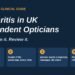 Infographic for UK independent opticians on assessing, grading and reviewing blepharitis