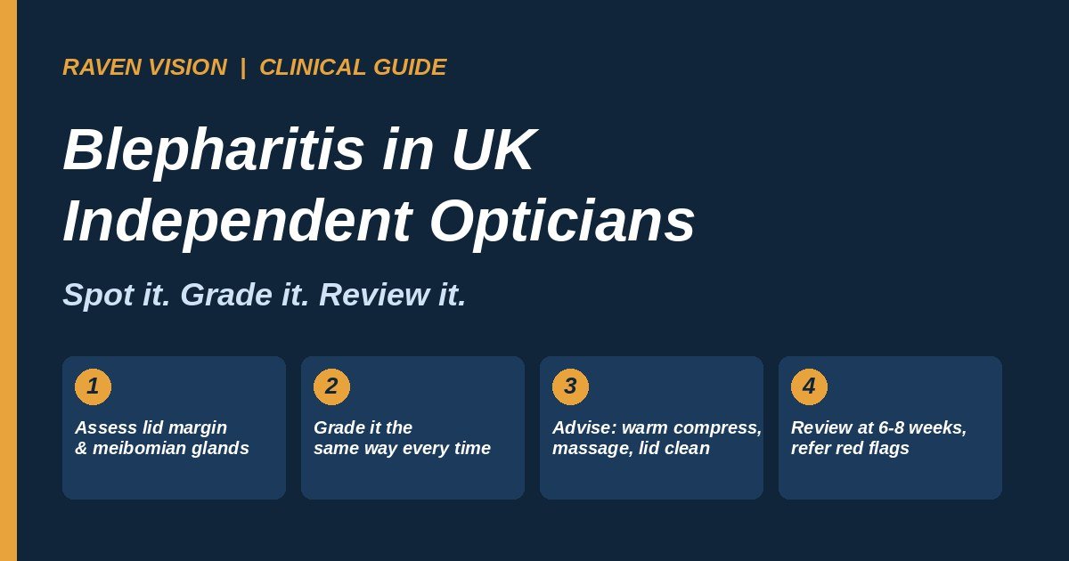 Blepharitis in UK Independent Opticians: A Practical Guide to Lid Disease and MGD